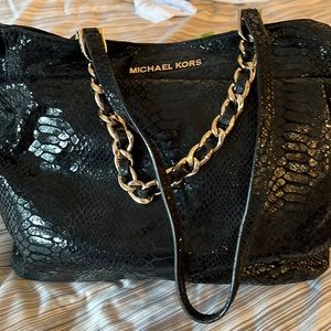 COPY - COPY - Michael Kors black alligator tote